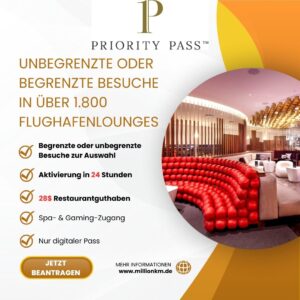 Priority Pass Lounge Zugang kaufen – Weltweiter Flughafen Lounge Zugang